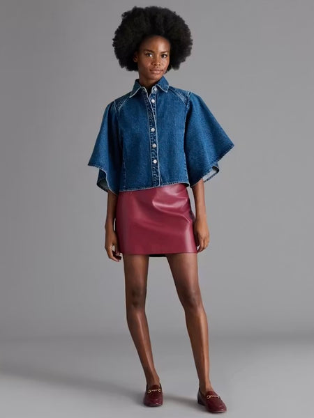 Cindi Faux Leather Skirt