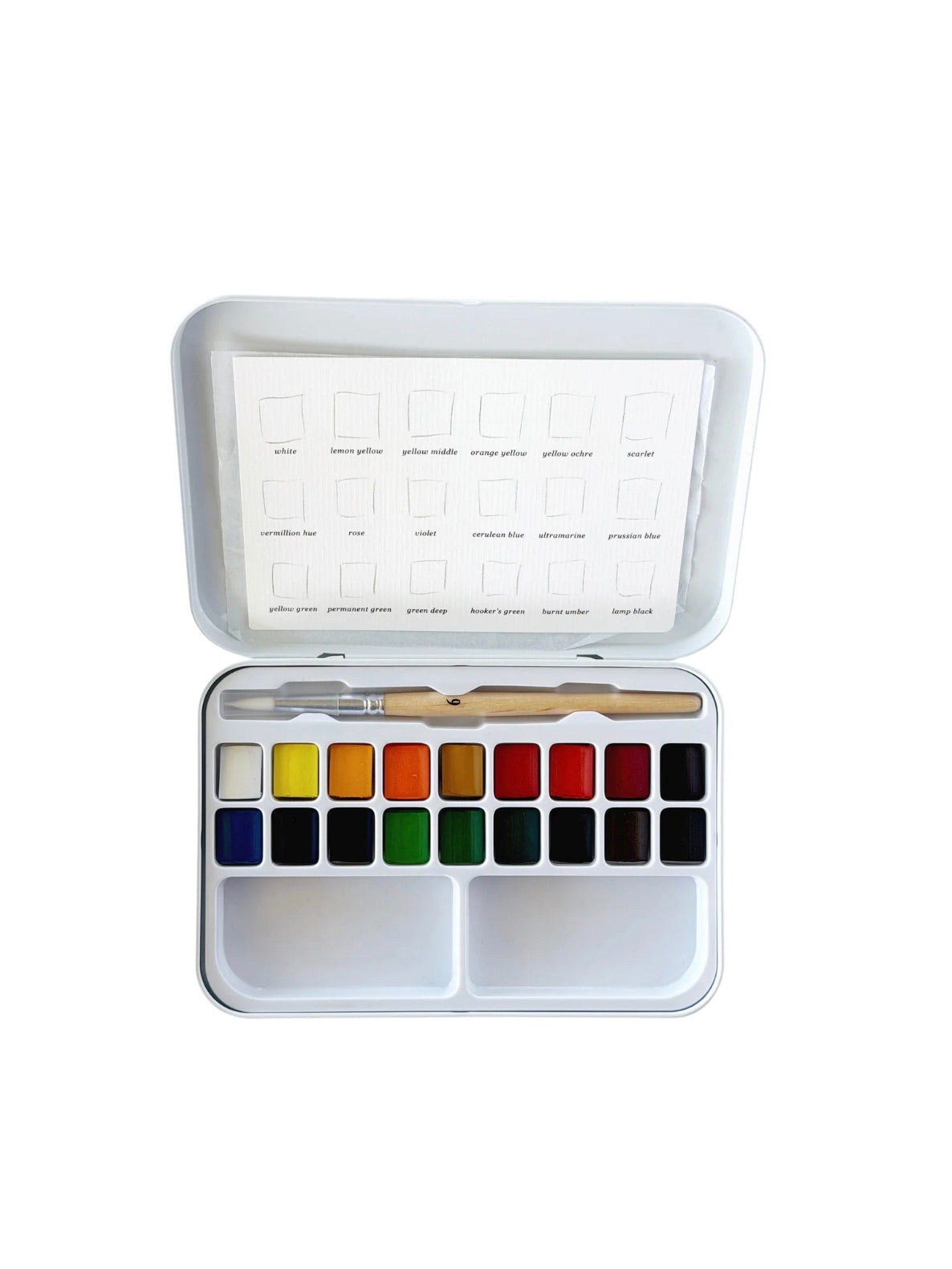 Watercolor Paint Set 18 Colors with Brush