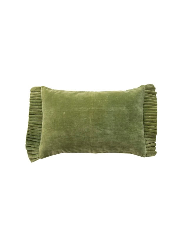 Cotton Velvet Lumbar Pillow