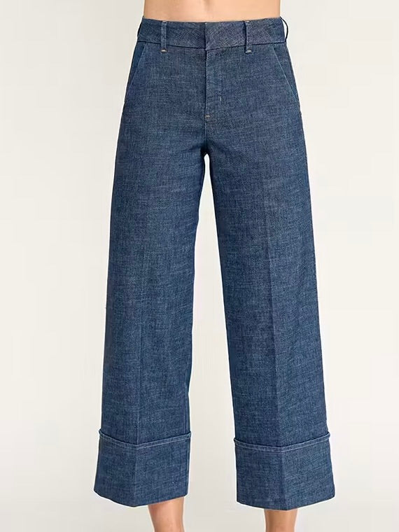 Level 99 Lauren Cuffed Trouser