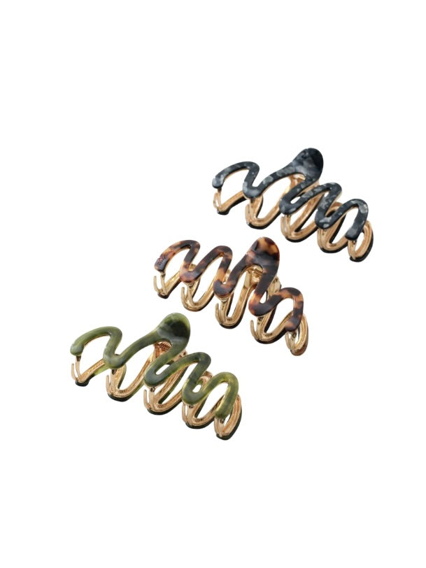 Willow Vintage Metal Large Squiggle Claw Clip