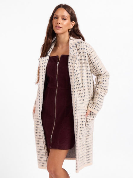 Marceau Houndstooth Coat