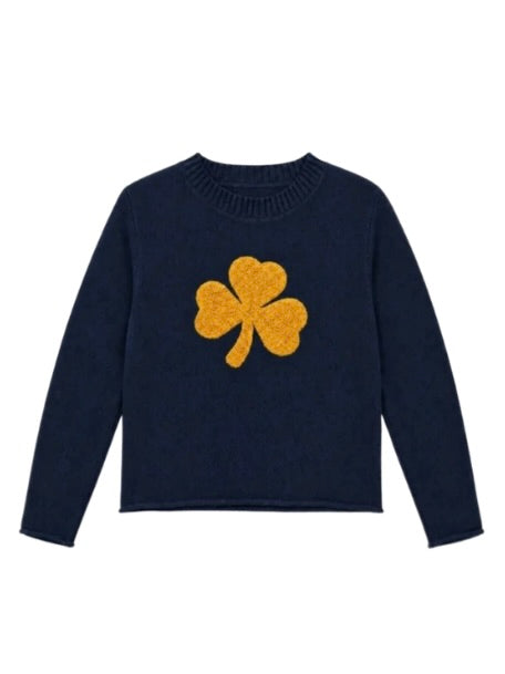**PRE ORDER** Chenille Shamrock Crewneck Sweater