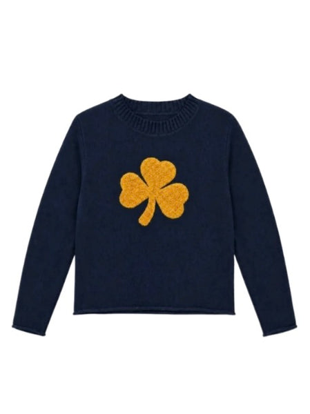 **PRE ORDER** Chenille Shamrock Crewneck Sweater