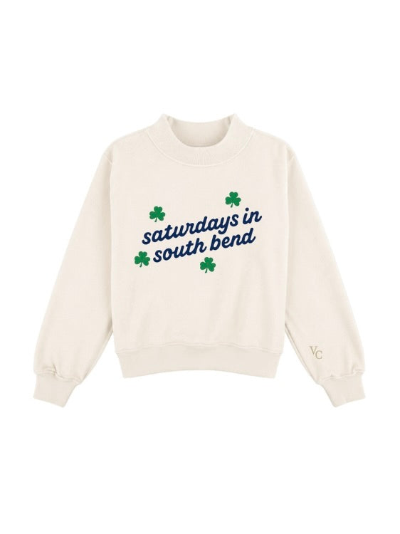 **PRE ORDER** Saturdays In South Bend Mockneck Sweatshirt