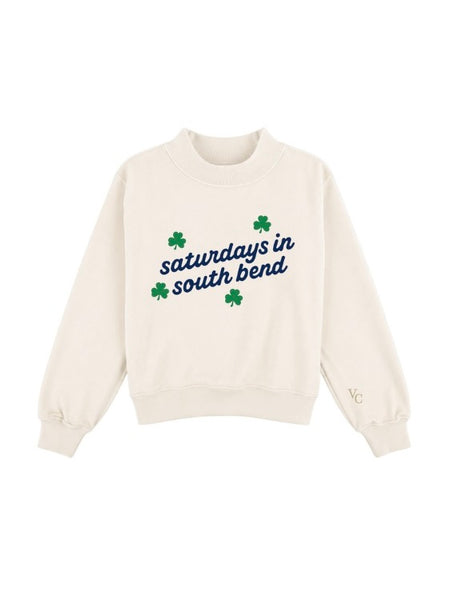 **PRE ORDER** Saturdays In South Bend Mockneck Sweatshirt