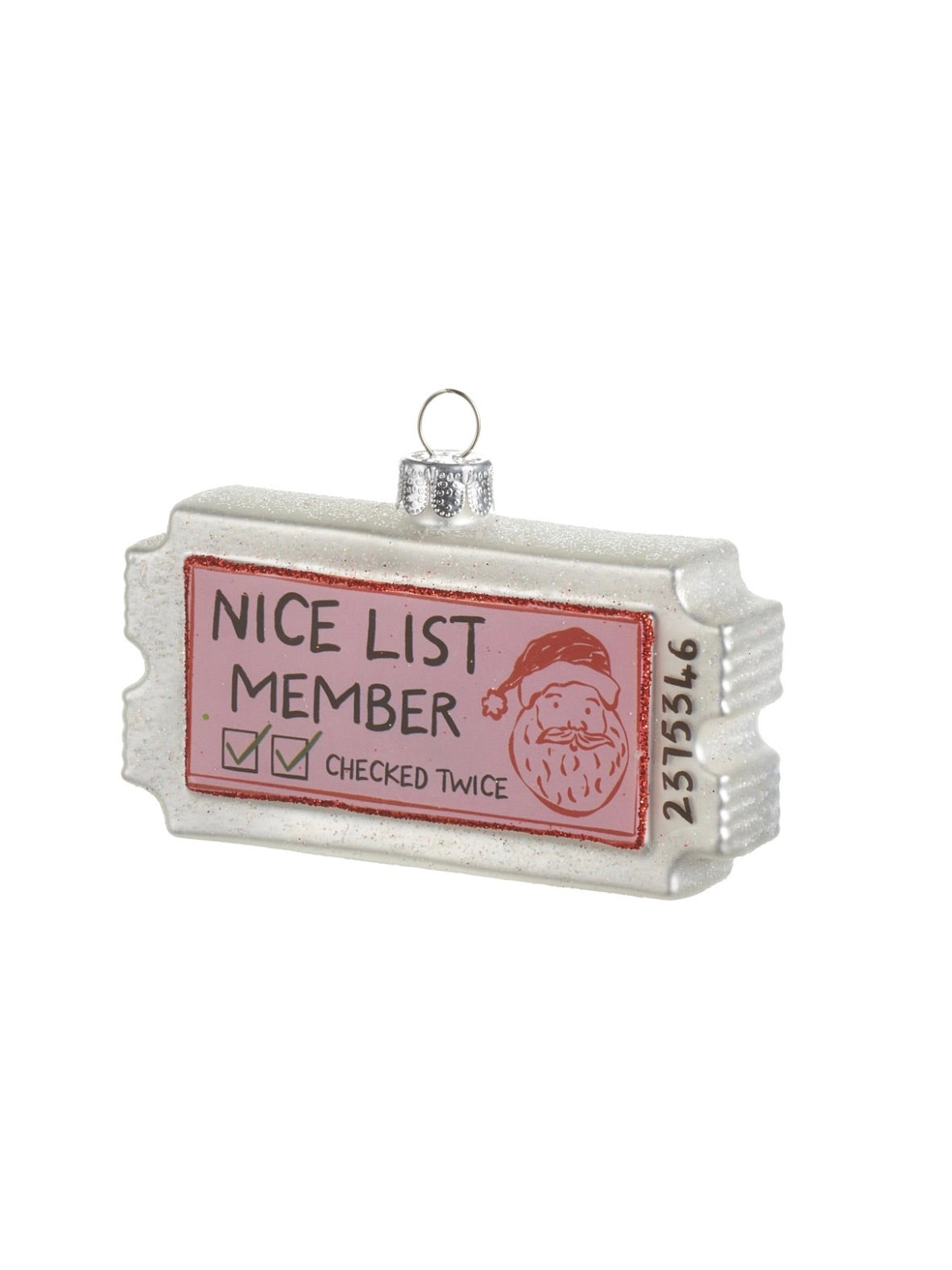 Nice List Slub Ornament