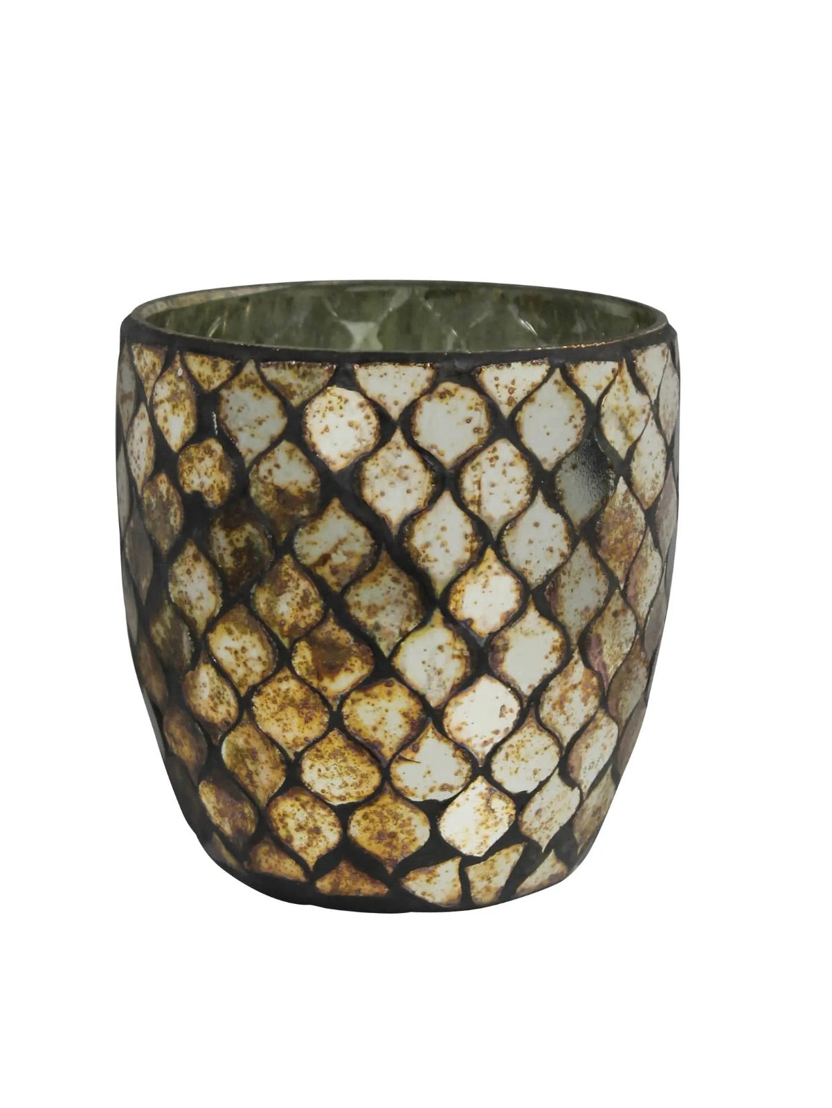 Mosaic Votive Gold
