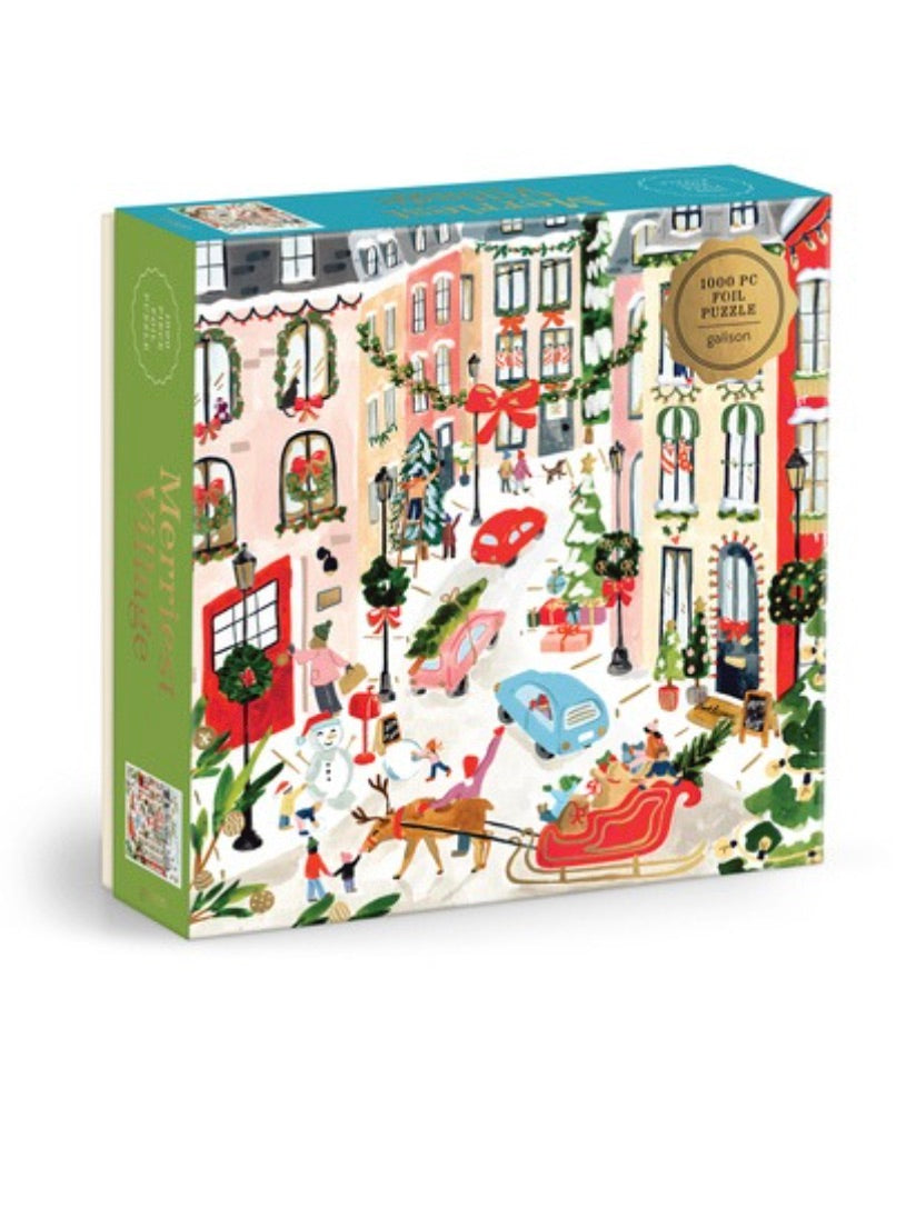 Merriest Village 1000PC Foil Puzzle