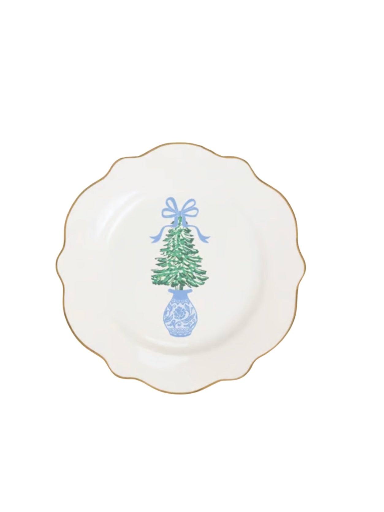 Holiday Die Cut Appetizer Plate