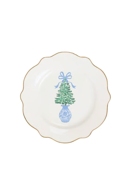 Holiday Die Cut Appetizer Plate