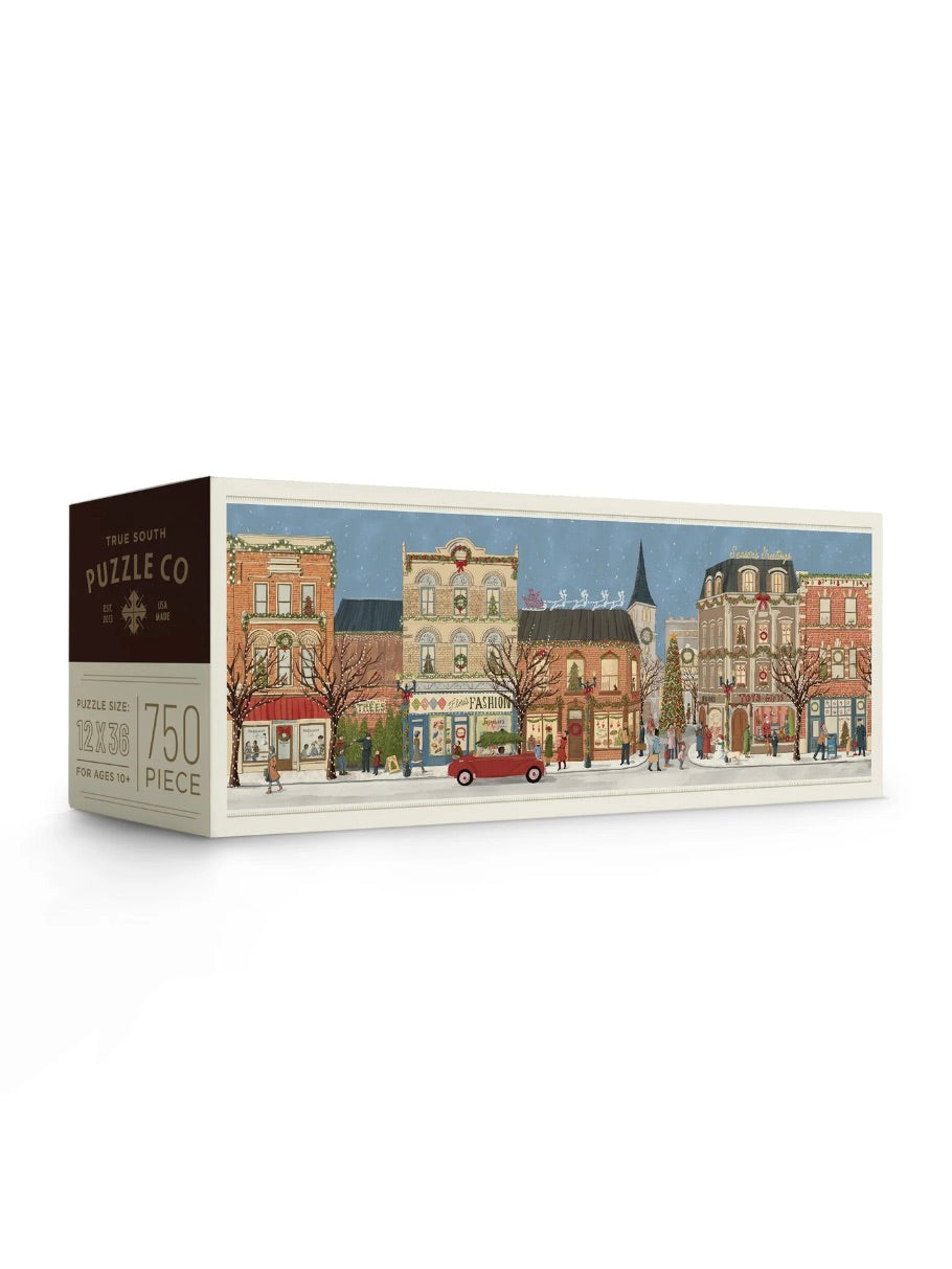 Merry Main Street Pano Box Puzzle