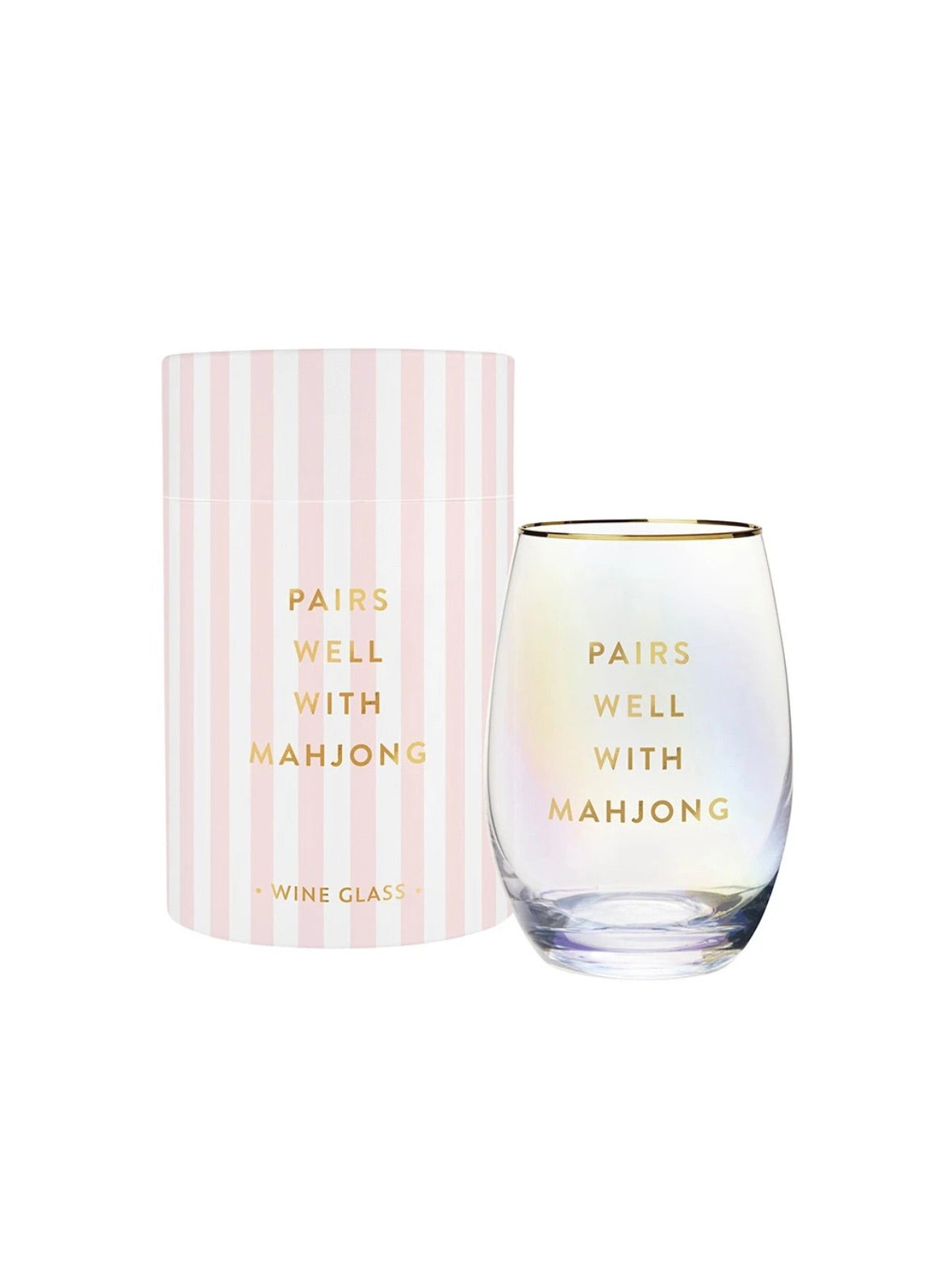 Pairs Well Mahj Stemless Wine