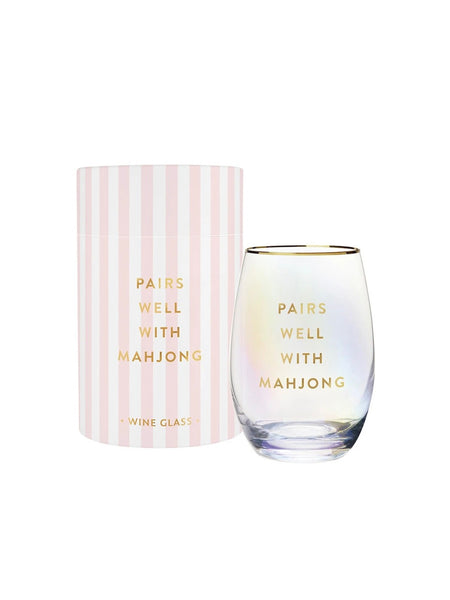 Pairs Well Mahj Stemless Wine