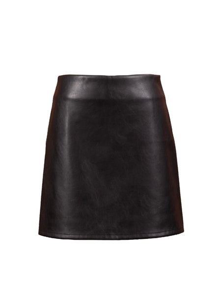 Academy Vegan Leather Mini Skirt