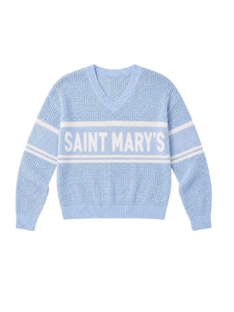 Saint Mary's Crochet Open Knit Sweater