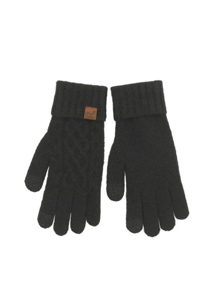 Cable Knit Cuff Gloves
