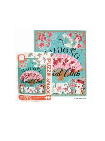 Mahjong Social Club 100 pc Puzzle Snax