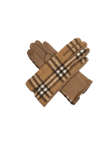 Plaid Tech Touch Gloves