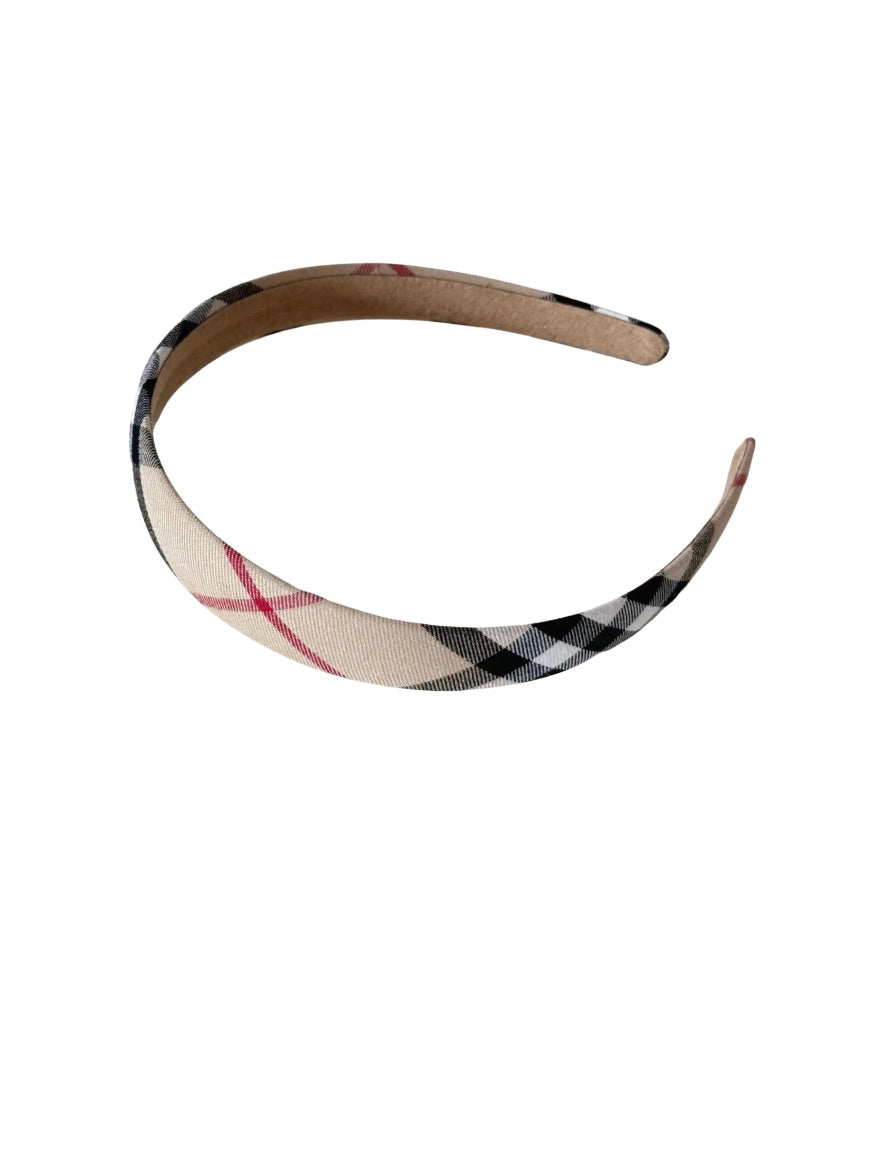 Plaid Non Slip Thin Headband
