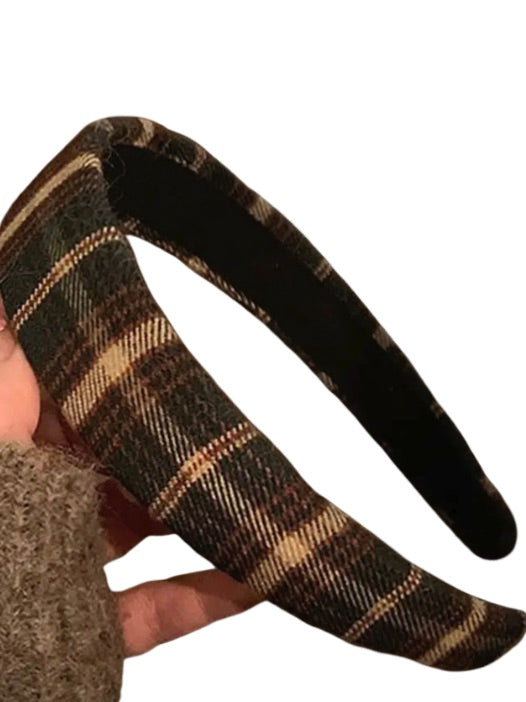 Vintage Plaid Headband