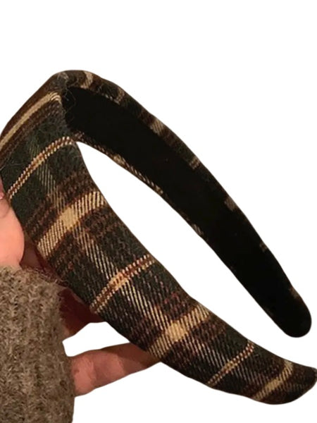 Vintage Plaid Headband