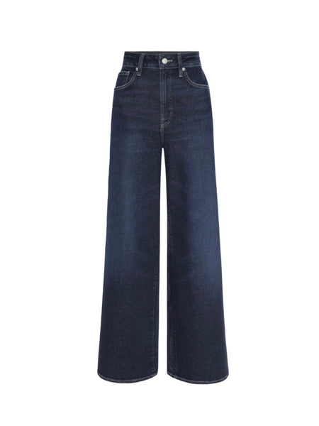 Good American Good Waist Palazzo Ankle Jeans