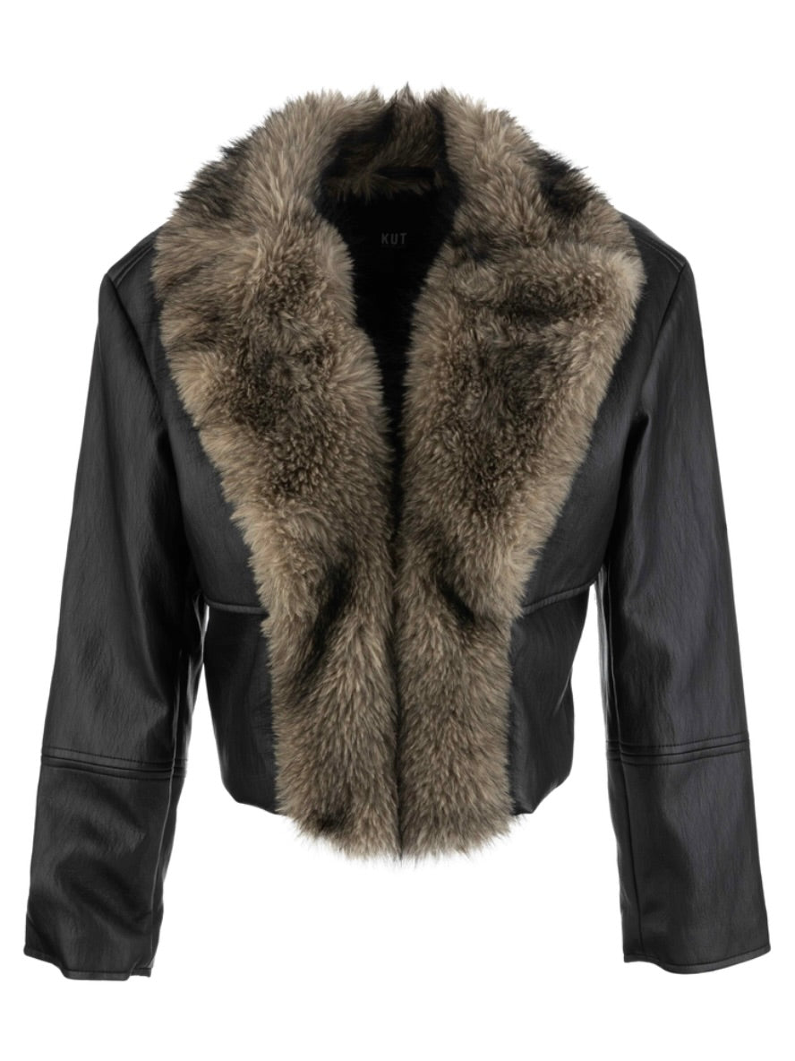 Kut from the Kloth Lexi Fur Trim Jacket