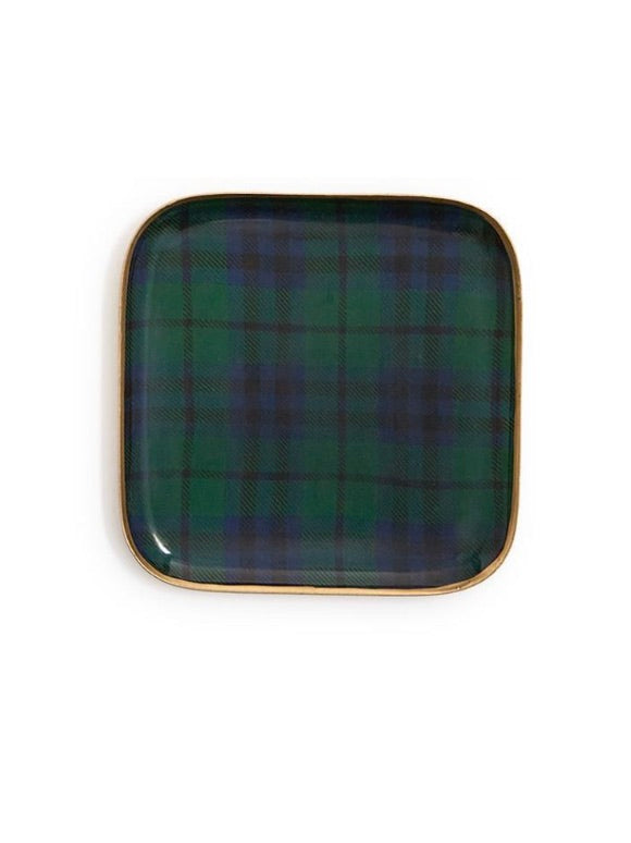 Black Watch Plaid Tray