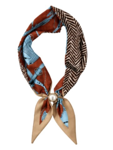Equestrian & Herringbone Scarf