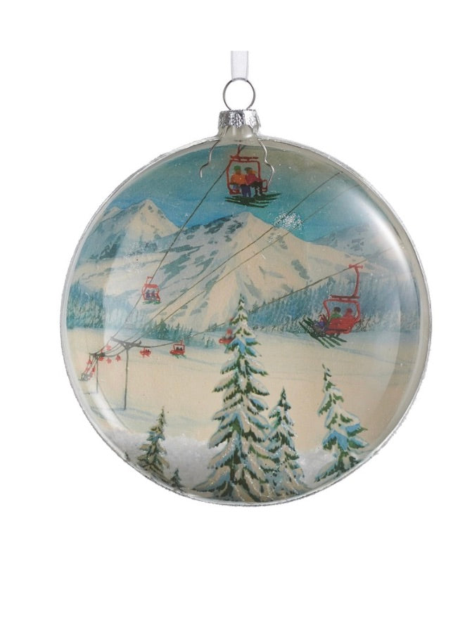 At the Slopes Disc Ornament