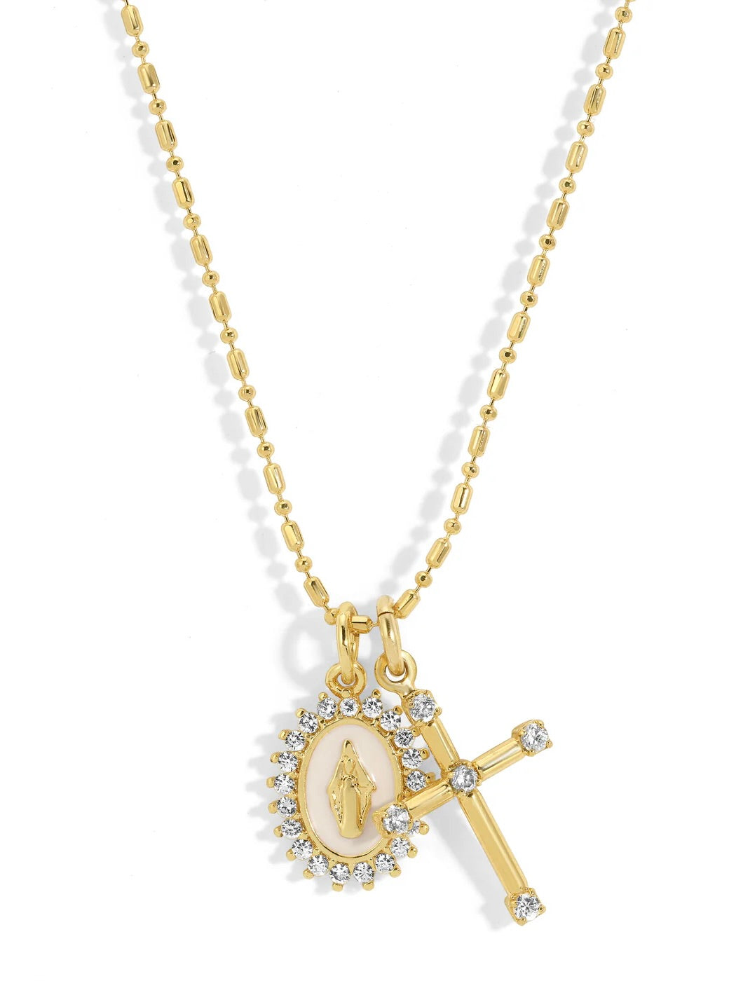 Joy Dravecky Mini Lourdes Charms Necklace