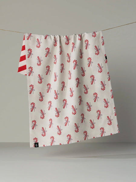 Geometry Holiday Peppermint Lane LUXE Towel