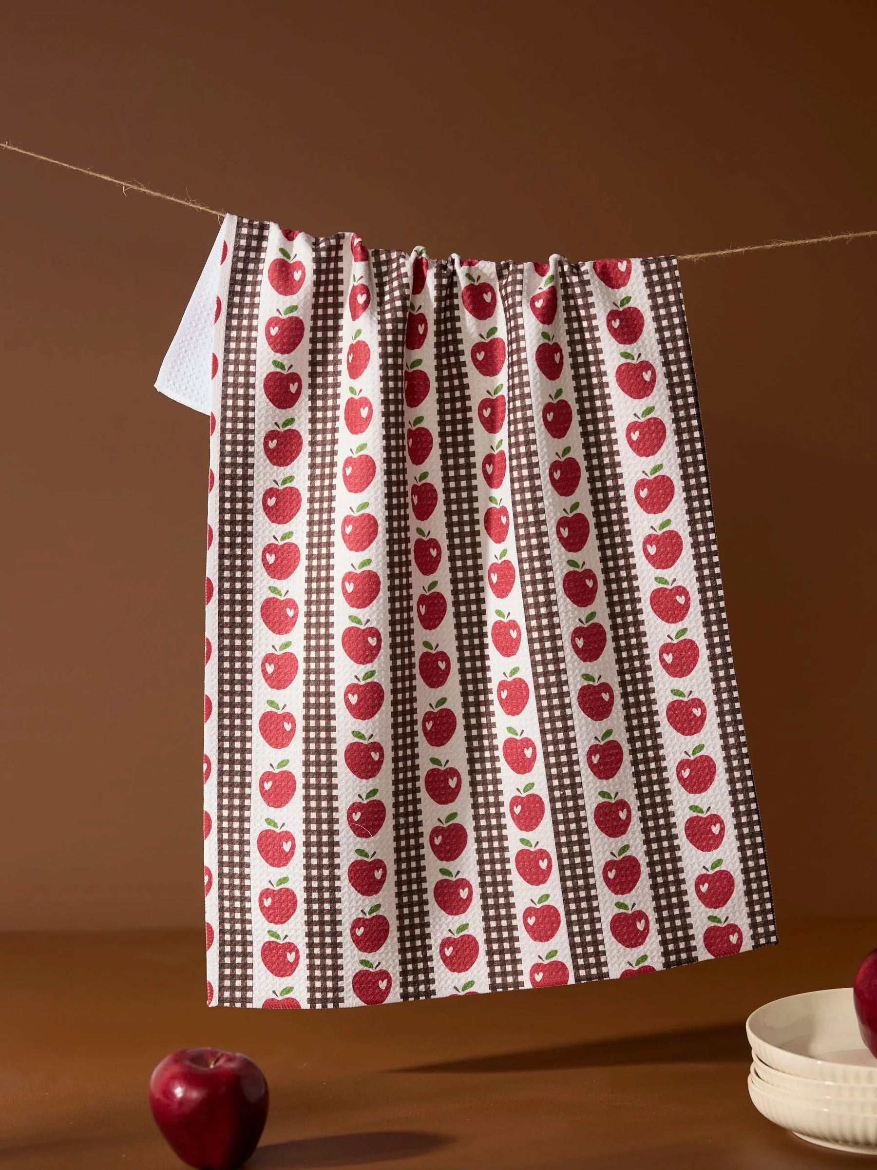 Geometry : Apple Picking Day Tea Towel