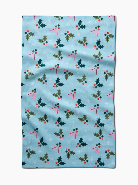 Geometry : Holiday Tea Towel - Berries Mint