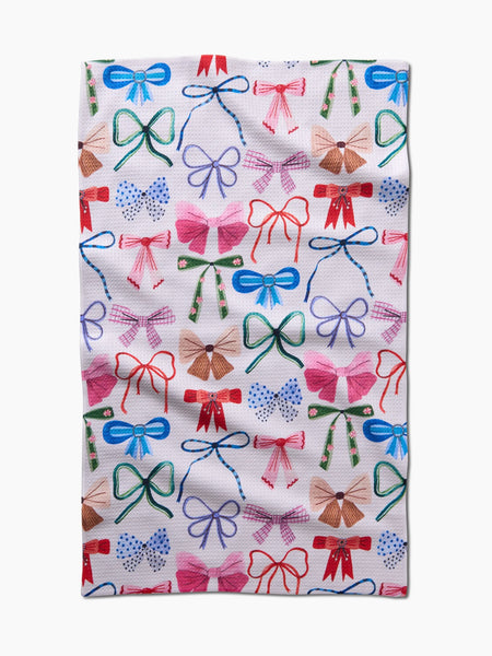 Geometry : Holiday Tea Towel - Bows