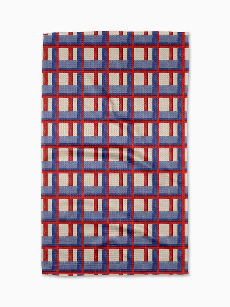 Geometry : Cielo Grid Tea Towel