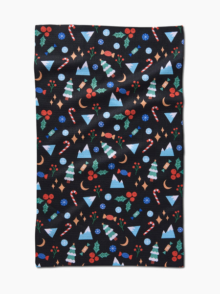 Geometry : Holiday Tea Towel - Festive Christmas