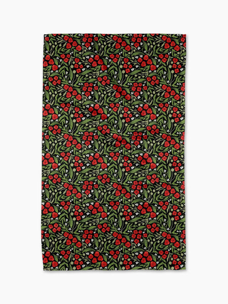 Geometry : Flowing Poppies Tea Towel