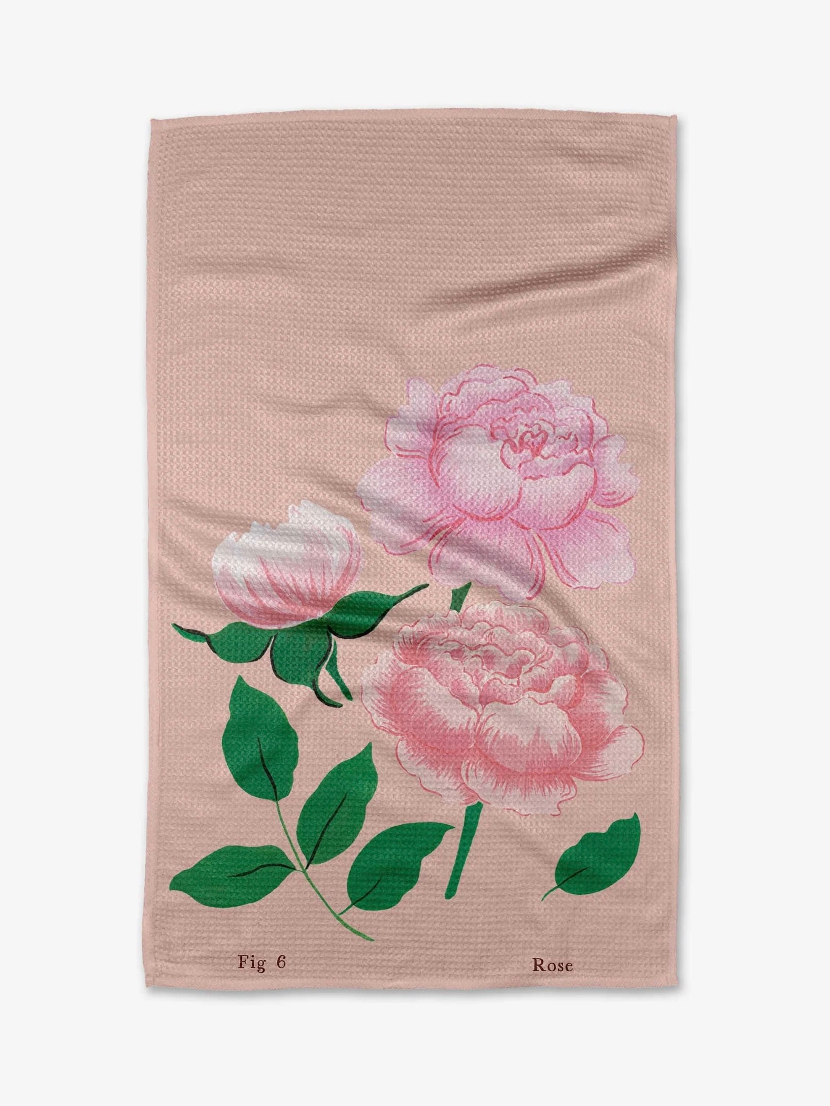Geometry : June Roses Tea Towel