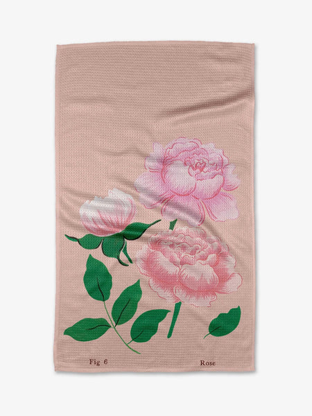 Geometry : June Roses Tea Towel