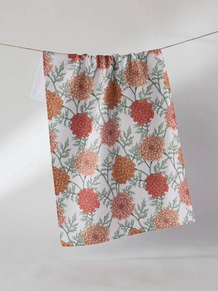 Geometry Marigold Manor Tea Towel