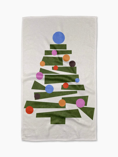 Geometry : Modern Festive Tree Tea Towel