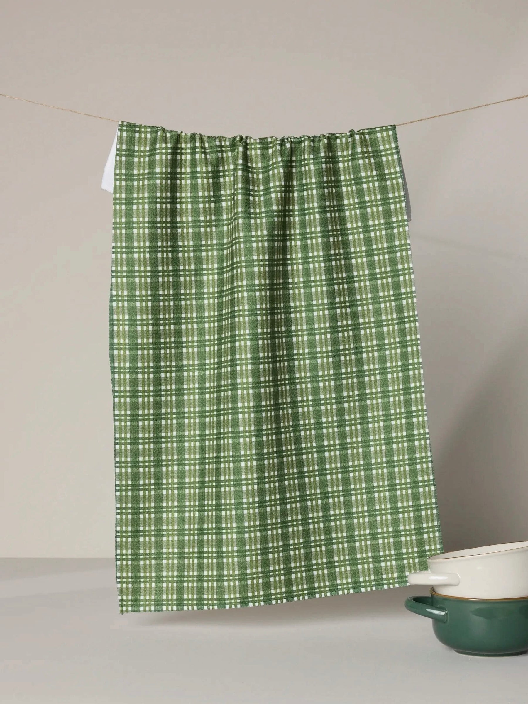 Geometry : Shay Plaid Tea Towel