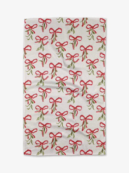 Geometry : Holiday Tea Towel - Tied Up With Bows