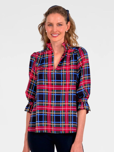 Ruffleneck Tunic Top