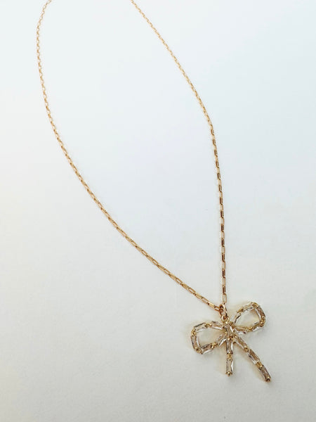 Sparkle for the Soul Poppi Bow Necklace