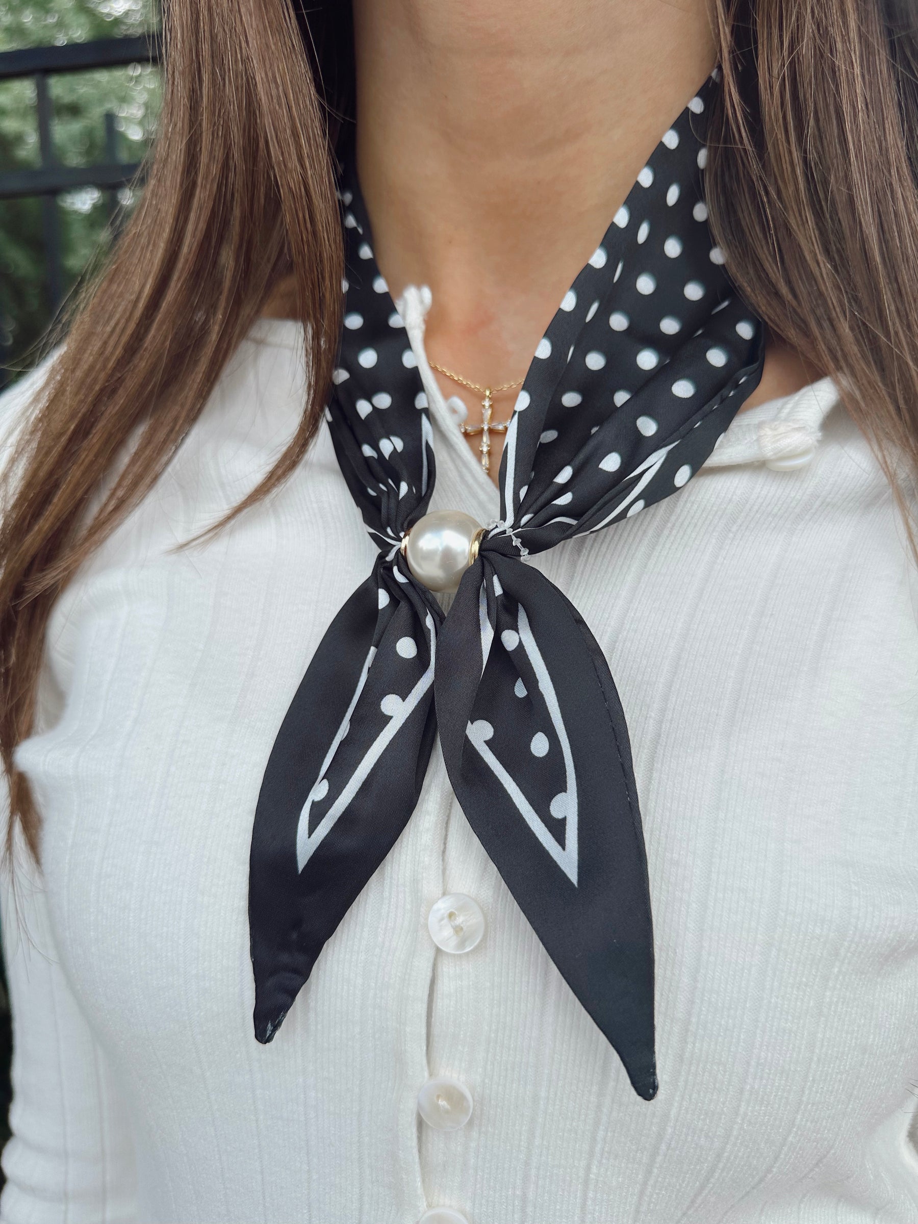 Classic Polka Dot Scarf