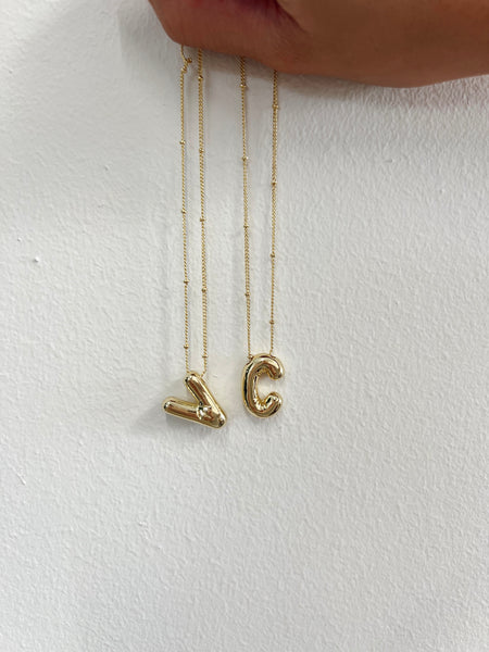 Balloon Initial Necklace