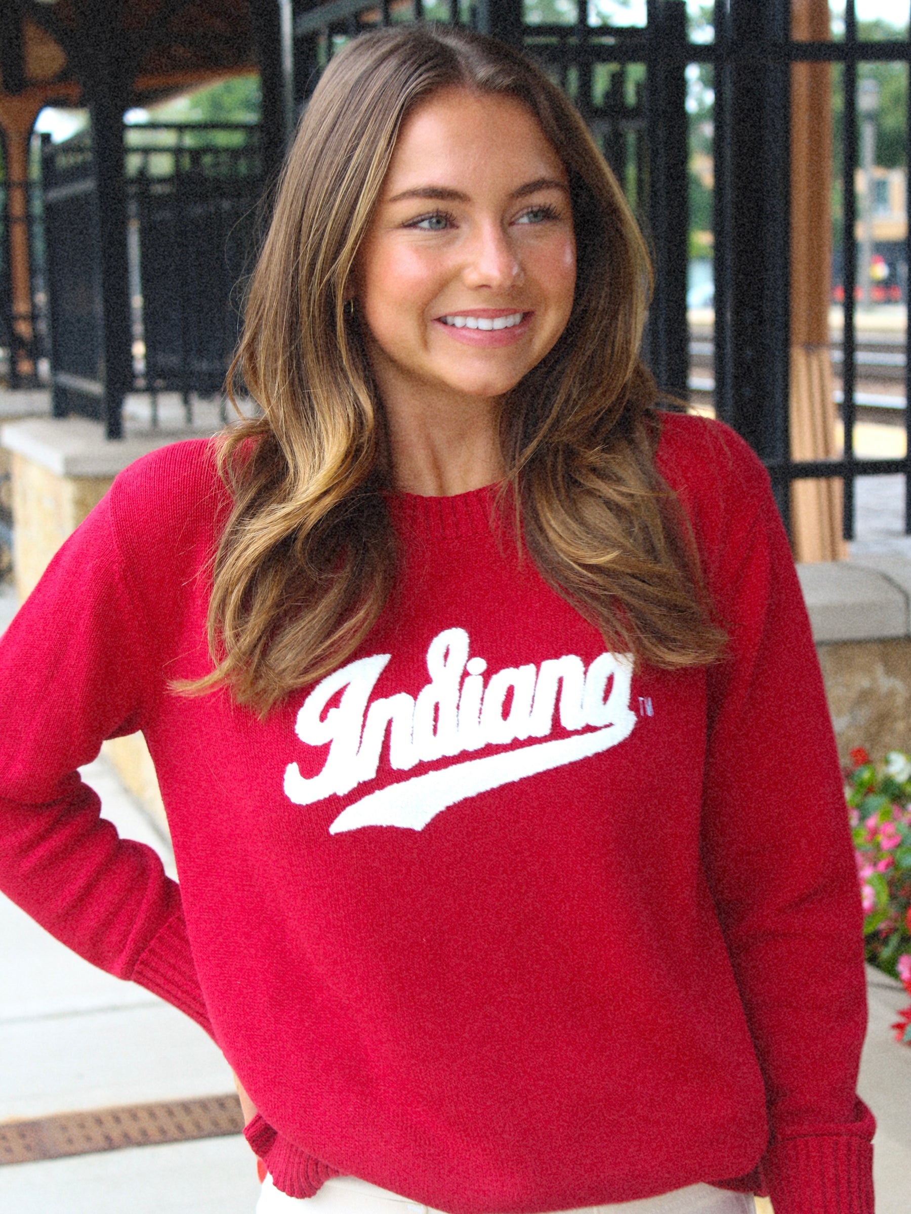 Indiana Script Crewneck Sweater